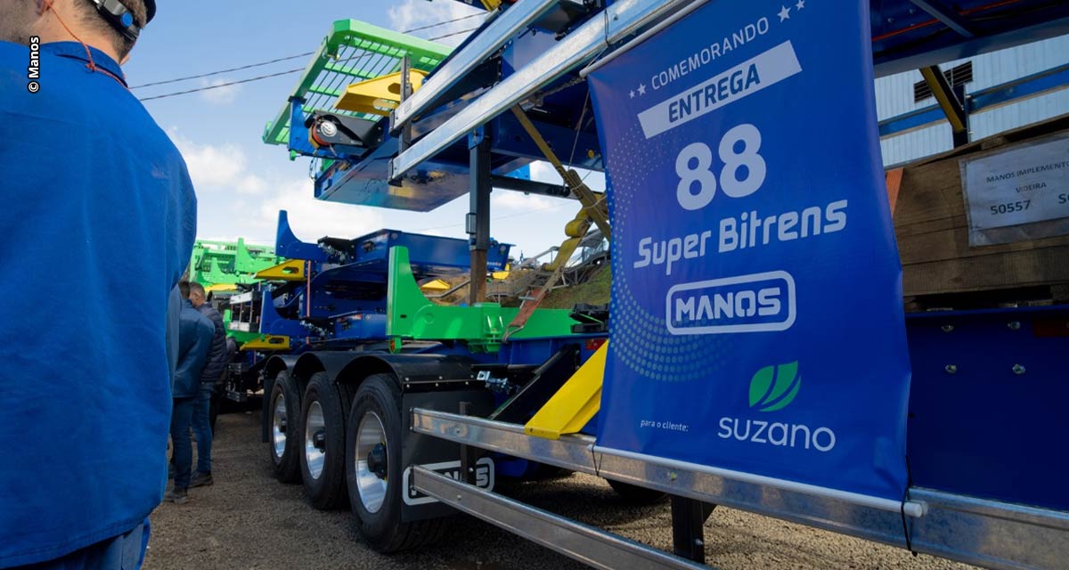 Suzano incorpora 88 Super Bitrens Manos à sua operação florestal